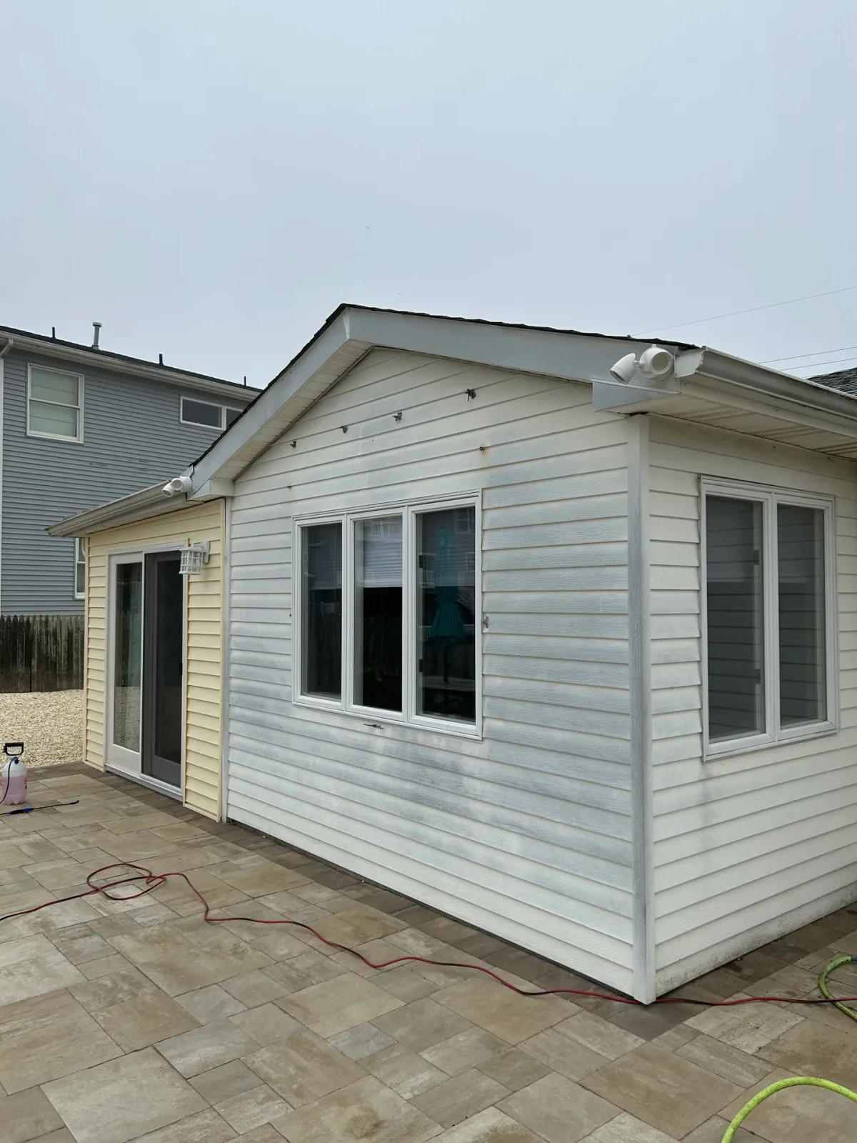 Complete Aluminum Siding Exterior Repaint, before