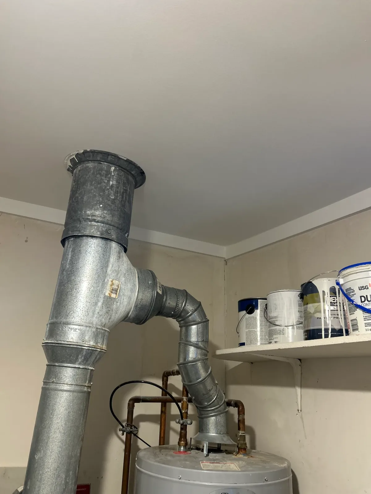 Laundry Room Ceiling & Drywall Restoration, after