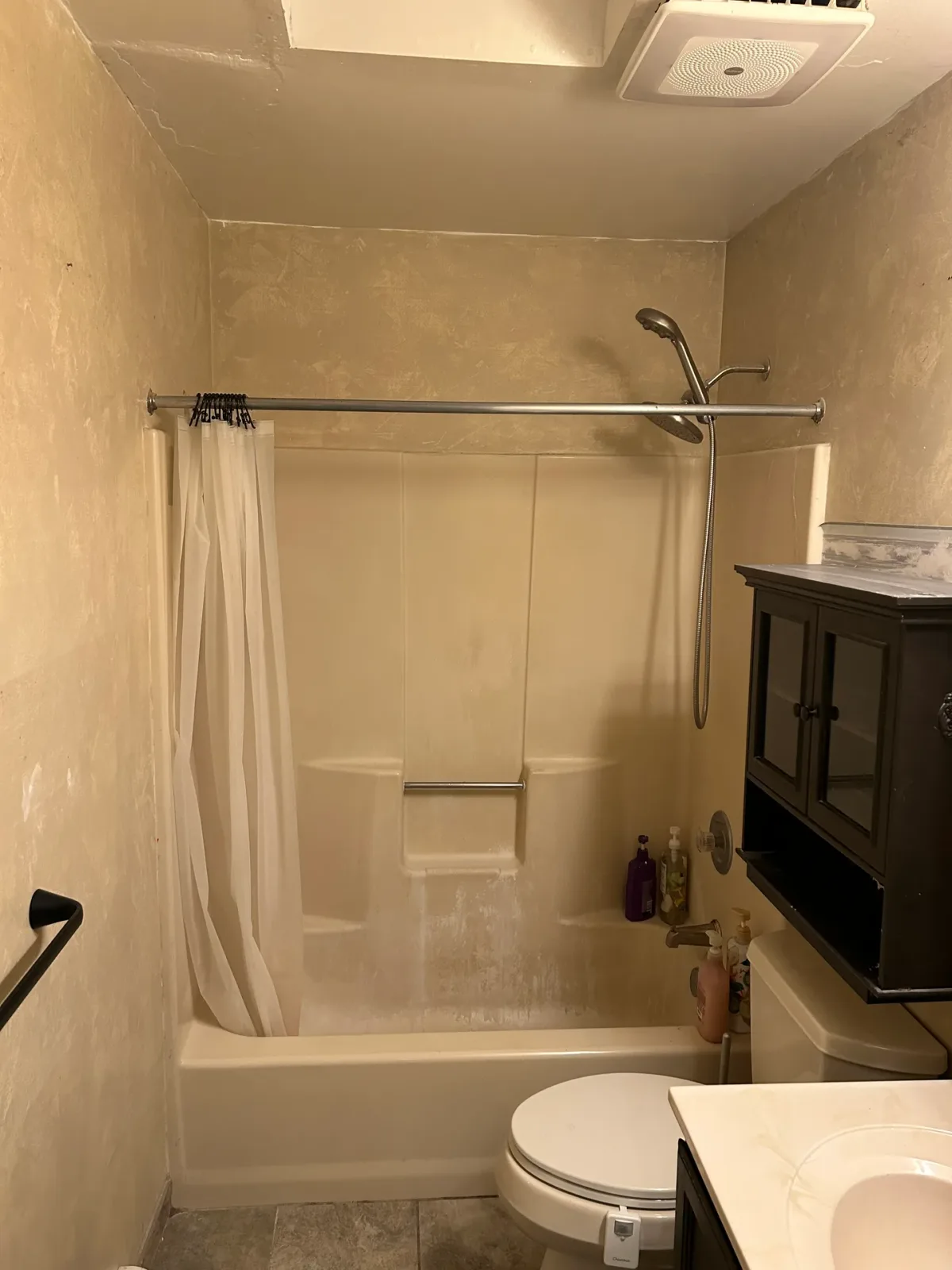 Tub, Surround and Vanity Bathroom Renovation, before