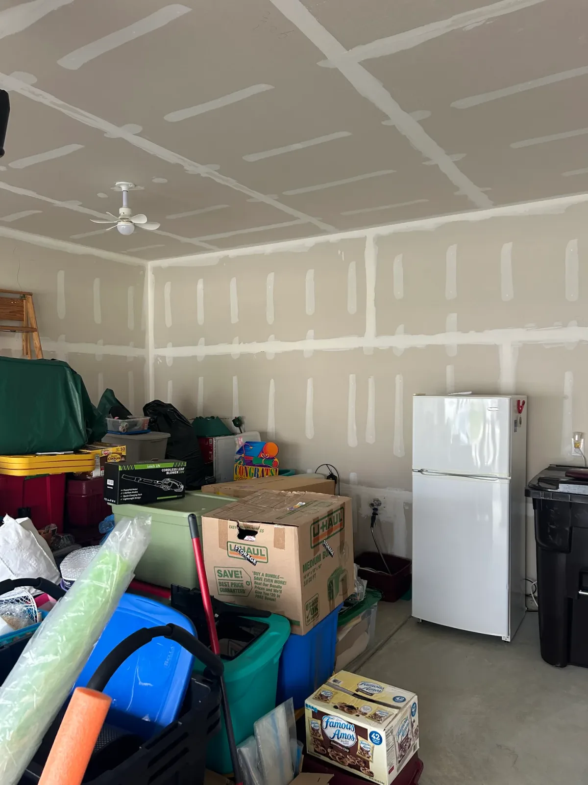 New-Construction Garage Finishing and Painting, before