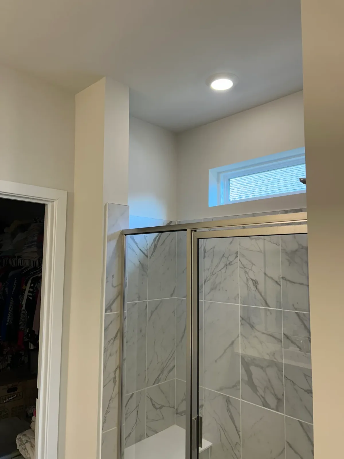 New-Construction Master Bathroom Painting, before