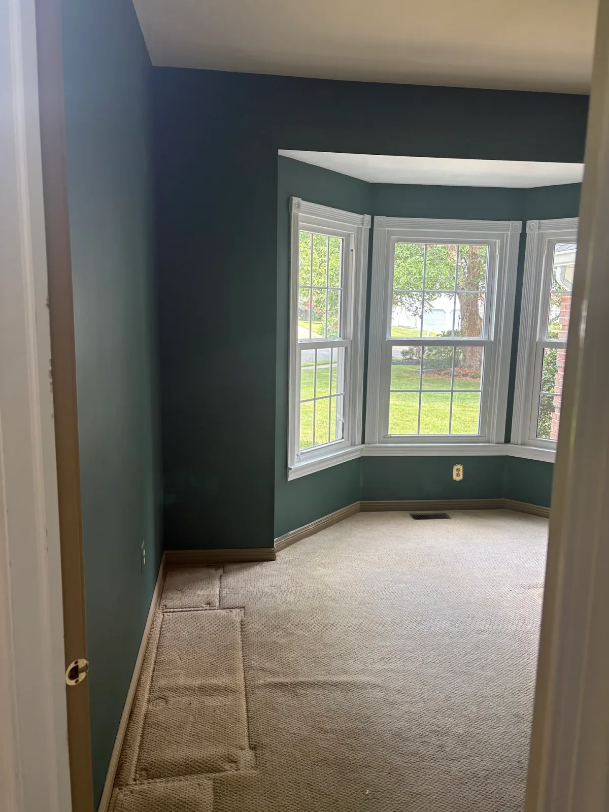 Study Flooring and Complete Interior Painting, before