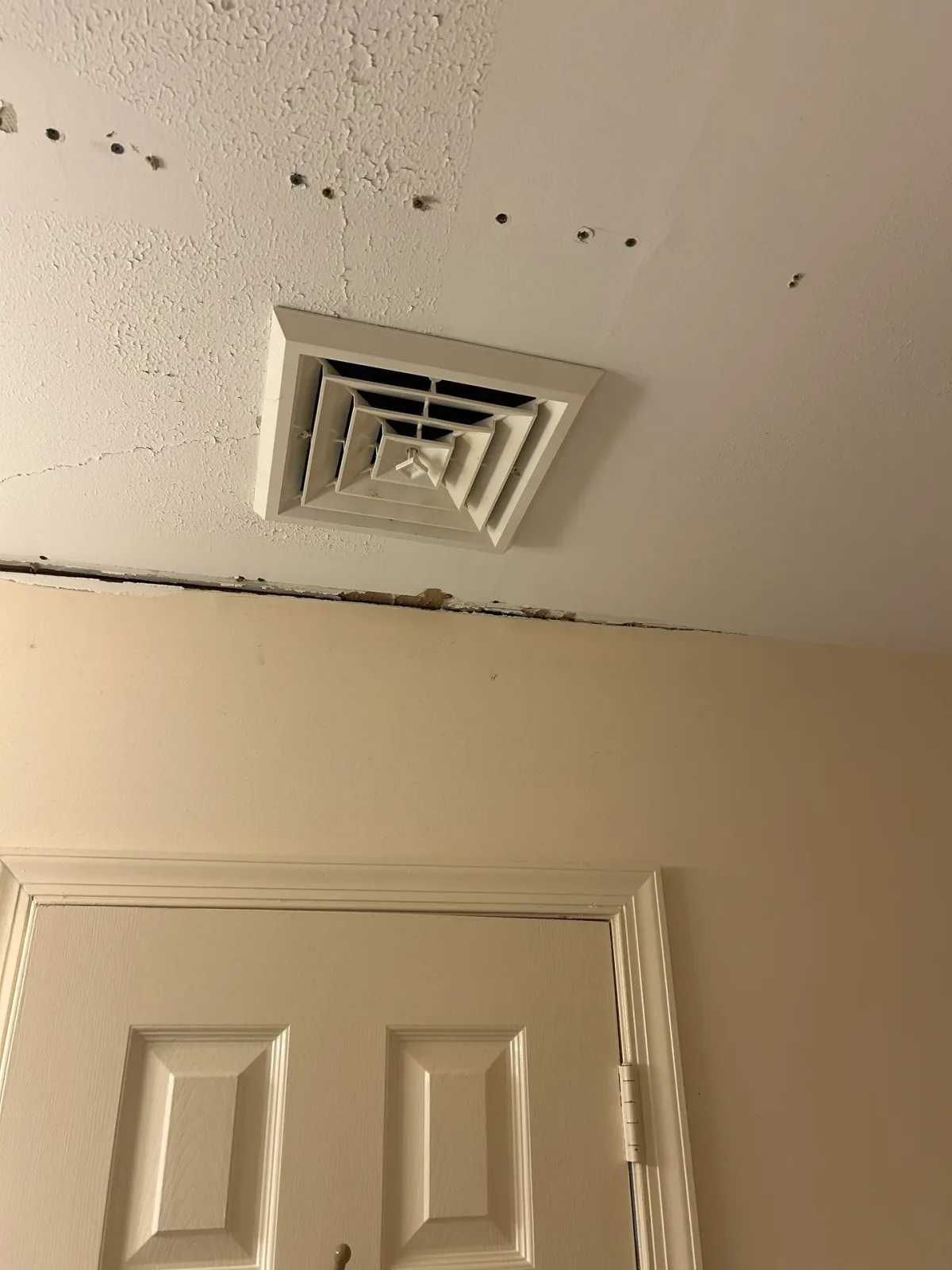 Bathroom Ceiling & Joint Restoration, before