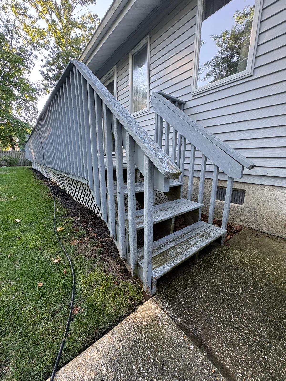 Weathered Deck Restoration, before