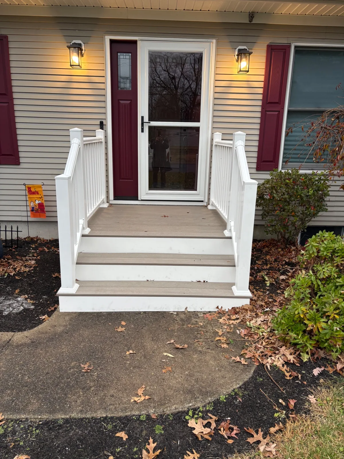 Composite Front Porch Rebuild, after