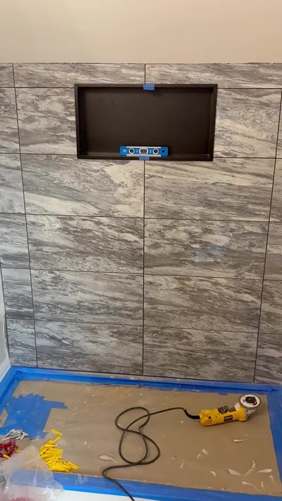 Modern Upstairs Bathroom Transformation, video 37